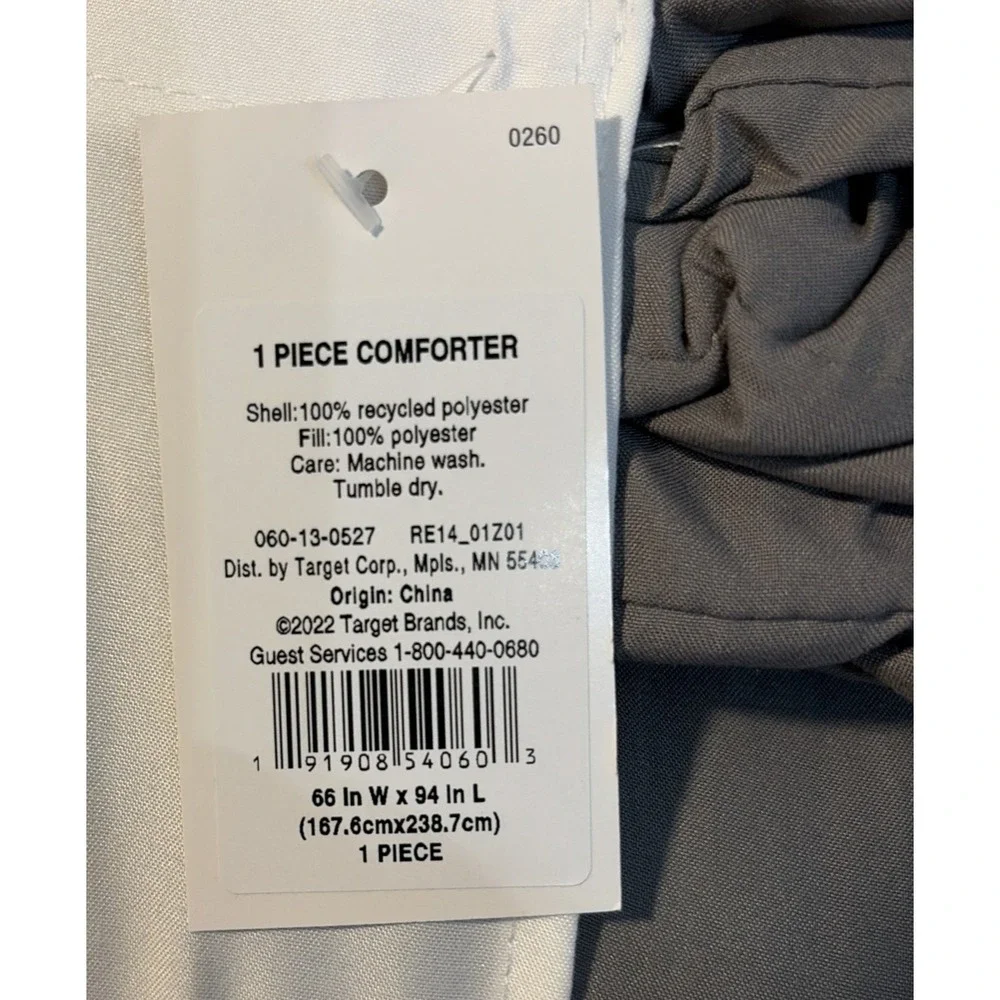 Room Essentials 1 Piece Comforter in Gray - Twin XL